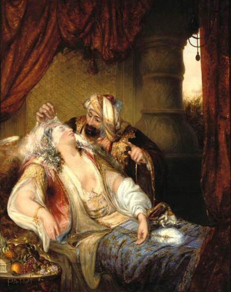 A Visitor In The Harem by Julius Victor Berger