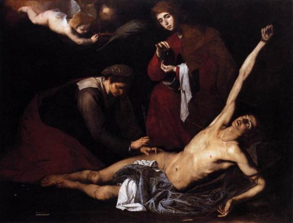Jusepe De Ribera Saint Sebastian Tended By The Holy Women
