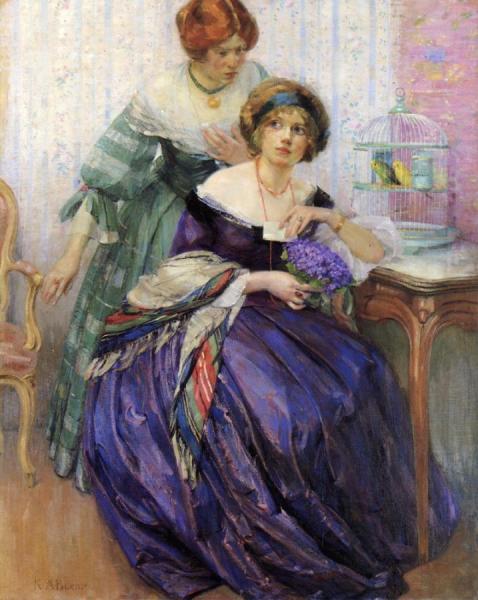 A Pledge Of Love by Karl Albert Buehr Oil Painting Reproductions