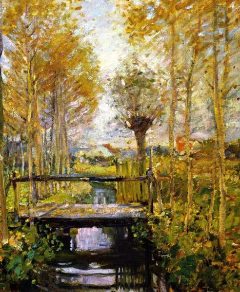 Bridge Over The Epte by Karl Albert Buehr