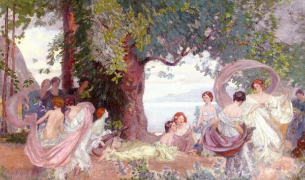 Greek Allegory by Karl Albert Buehr