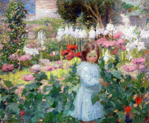 The Lilies And Poppies by Karl Albert Buehr