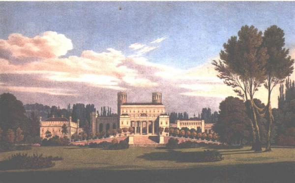 New Castle In Muskau by Karl Friedrich Schinkel Oil Painting Reproductions