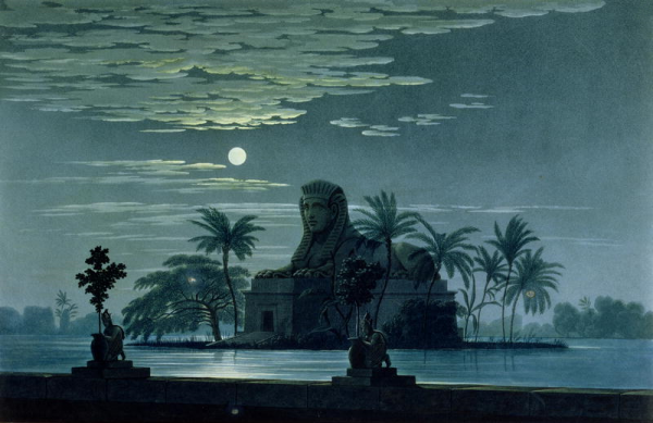 Stage Design For "the Magic Flute" by Karl Friedrich Schinkel Oil Painting Reproductions