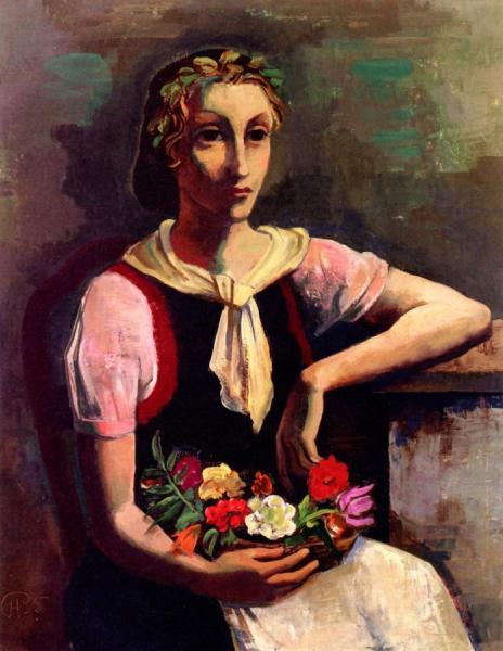 Karl Hofer Flower Girl