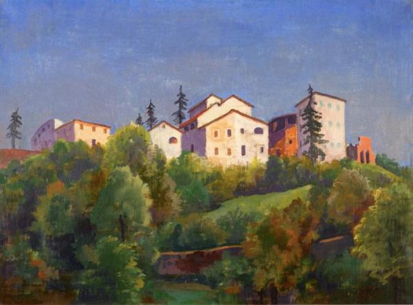 Houses In Breganzona by Karl Hofer