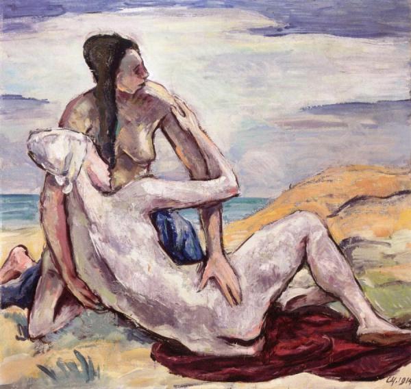 Im Meersand by Karl Hofer