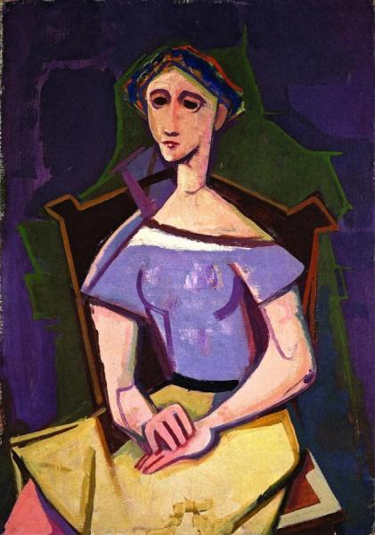 Seated Woman by Karl Hofer