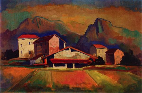 Karl Hofer Tessin Landscape