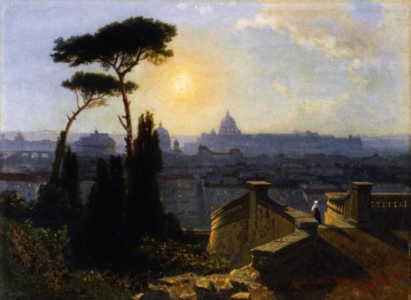 Rome, From The Trinita Di Minti by Karl Lindemann-frommel