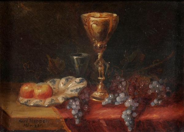 Still Life With Fruit by Karl Neppel