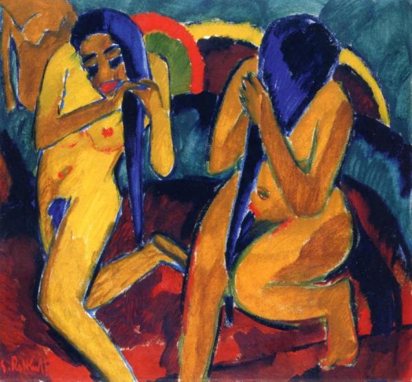 After The Swim by Karl Schmidt-rottluff