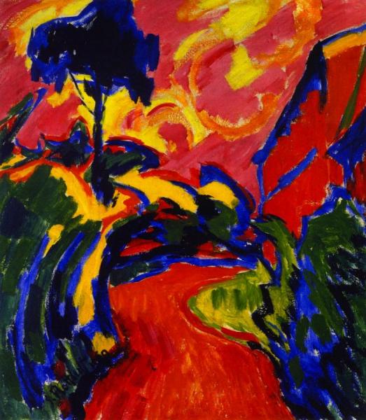 Karl Schmidt-rottluff Corner Of A Park
