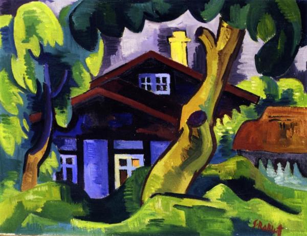 Country House by Karl Schmidt-rottluff Oil Painting Reproductions