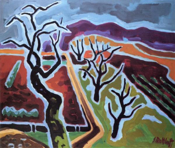 November by Karl Schmidt-rottluff Oil Painting Reproductions