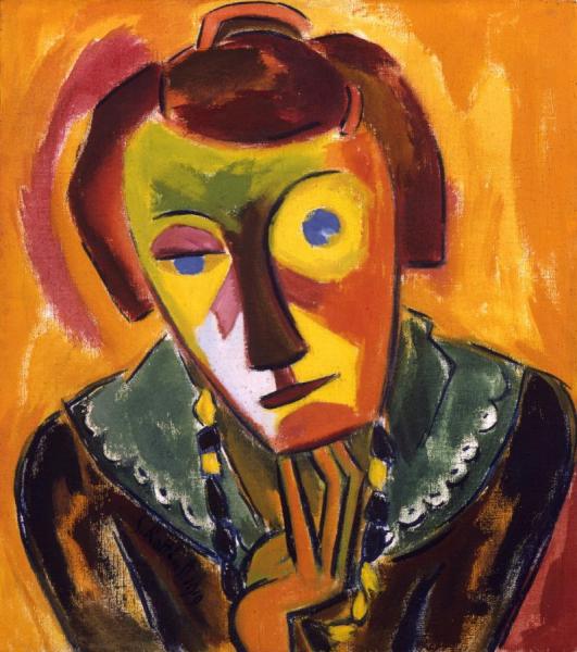 Portrait Of Emy by Karl Schmidt-rottluff