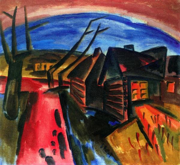Karl Schmidt-rottluff Russian Village At Night