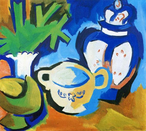 Still Life With Covered Vase by Karl Schmidt-rottluff