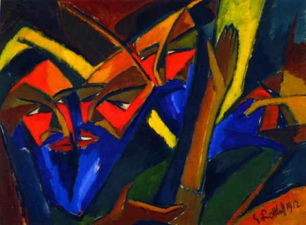 The Pharisees by Karl Schmidt-rottluff Oil Painting Reproductions