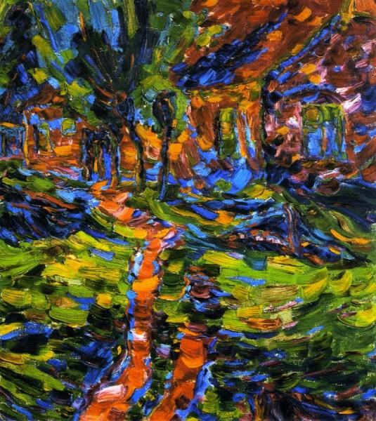 Karl Schmidt-rottluff Village House With Pastures