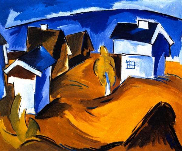 Karl Schmidt-rottluff Village In The Erzgebirge