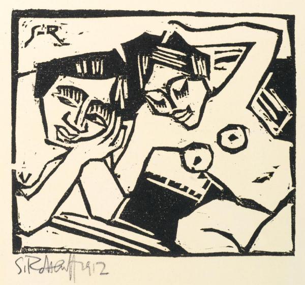 Zwei MÄdchen by Karl Schmidt-rottluff