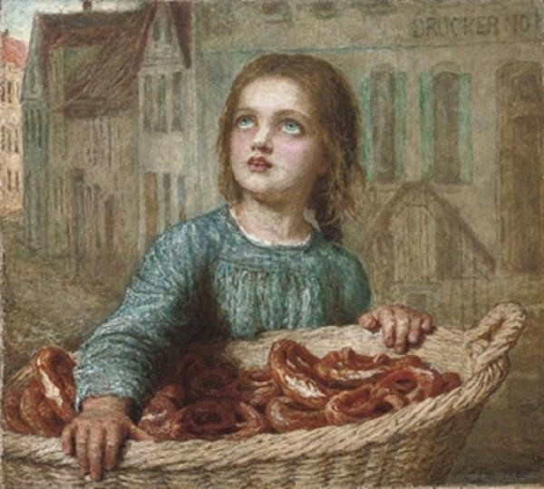 The Little Pretzel Seller by Karl Wilhelm Friedrich Bauerle