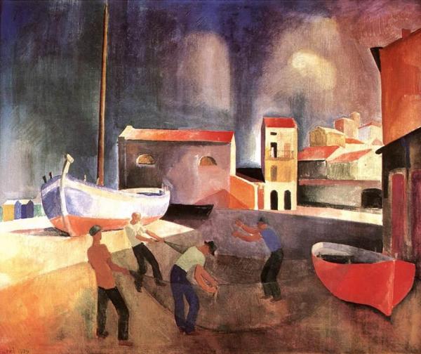 Fishermen by Karoly Patko Oil Painting Reproductions