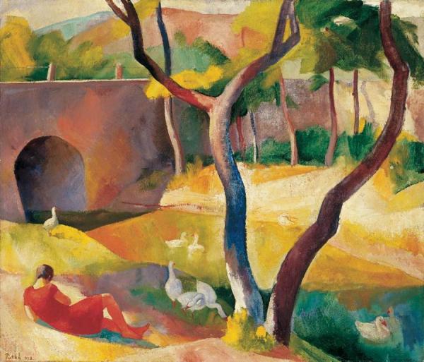 Goose Herd by Karoly Patko