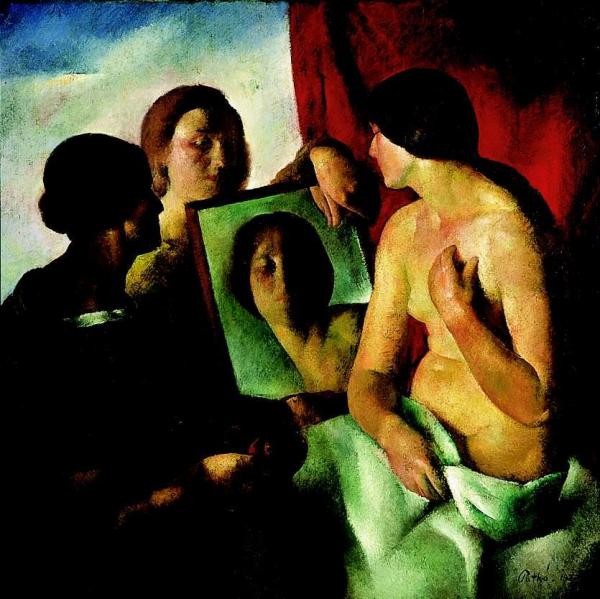In Front Of A Mirror by Karoly Patko