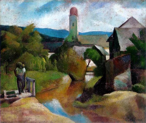 Karoly Patko View Of Nagybanya