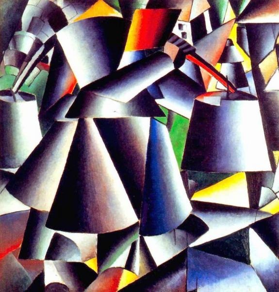 Peasant Woman, Dynamic by Kasimir Malevich