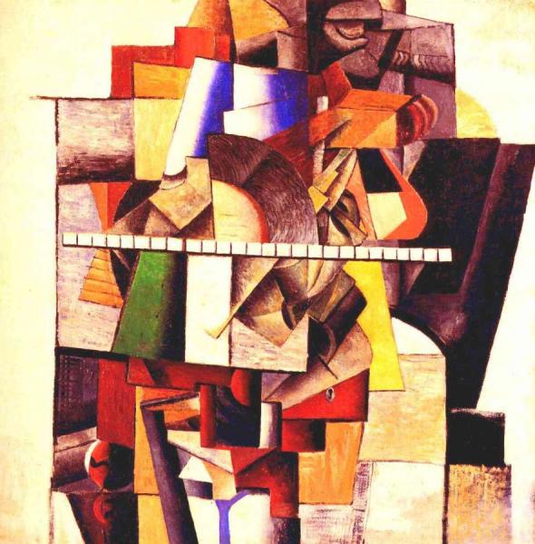 Portrait Of Matiushin by Kasimir Malevich