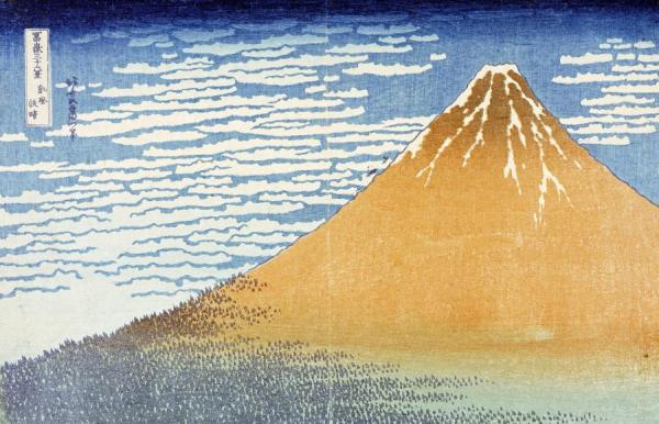 Fine Wind,clear Morning(the Red Fuji) by Katsushika Hokusai