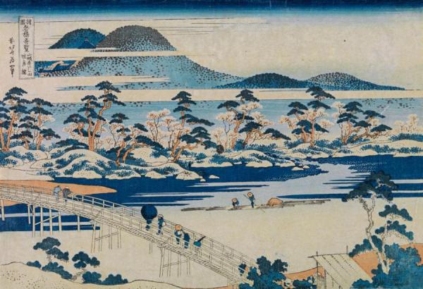 Oban Yoko E De La Serie Shokoku Meikyo Kiran by Katsushika Hokusai Oil Painting Reproductions