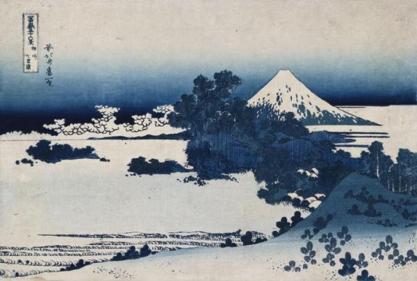 Shichirigahama In Suruga Province by Katsushika Hokusai