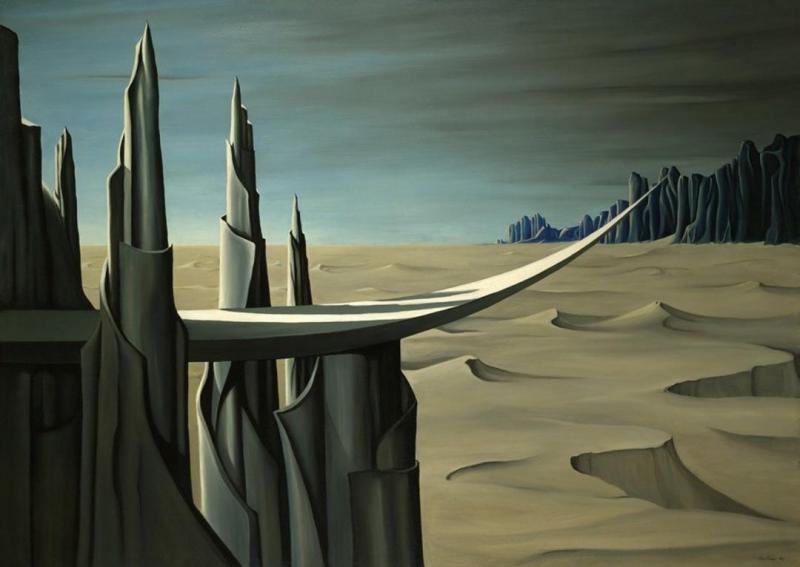 Danger, Construction Ahead, 1940 by Kay Sage
