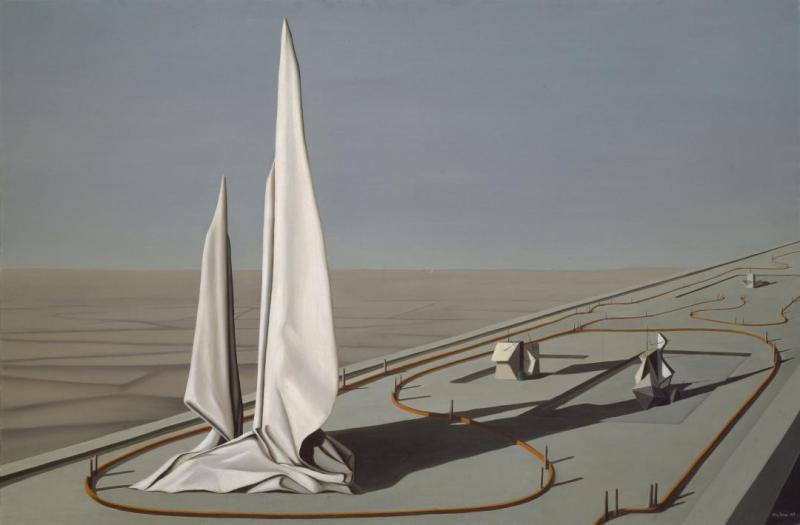 In The Third Sleep, 1944 by Kay Sage