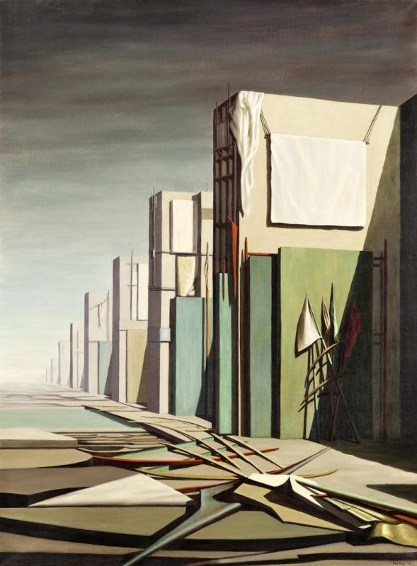 No Passing, 1954 by Kay Sage