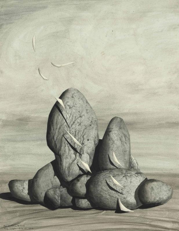 The World Of Why, 1958 by Kay Sage