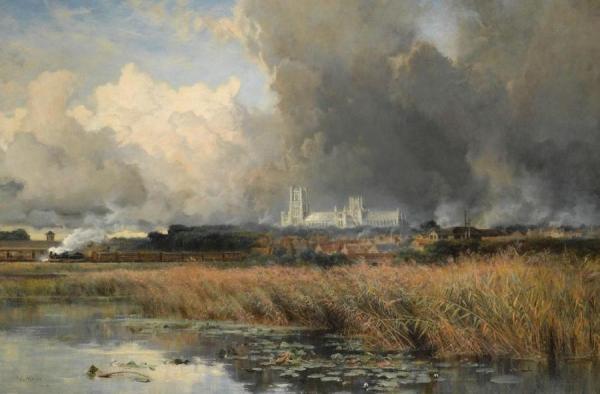Passing Storm, Ely by Keeley Halswelle Oil Painting Reproductions