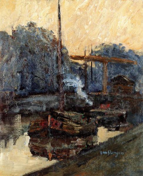 A Barge by Kees Van Dongen