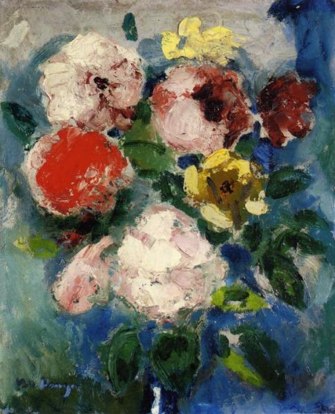 A Bouquet Of Roses by Kees Van Dongen