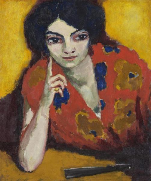 A Finger On Her Cheek,1910 by Kees Van Dongen