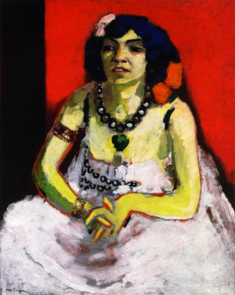 Anita With A Green Heart by Kees Van Dongen