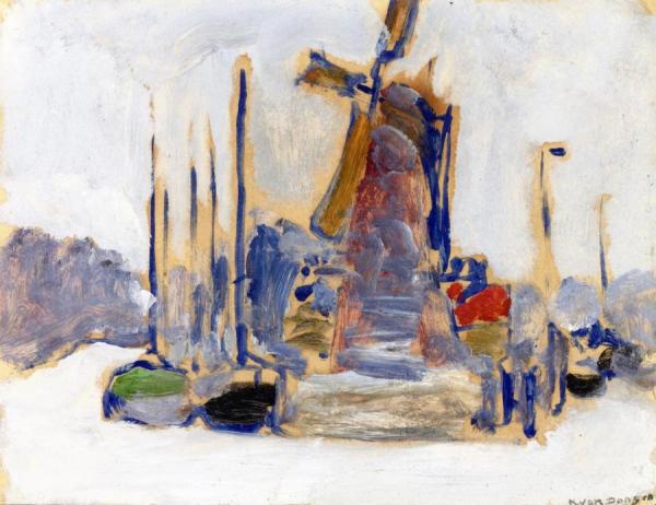 Boats At Dock by Kees Van Dongen
