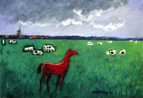Cold In A Dutch Meadow by Kees Van Dongen