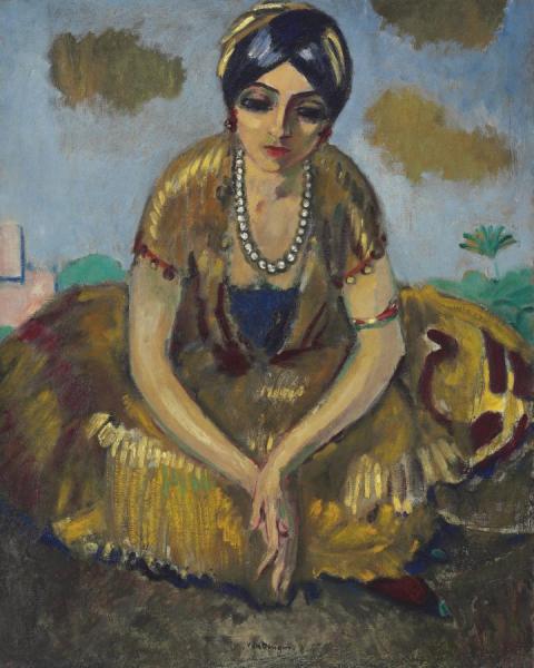 Egyptienne Au Collier De Perles,1913 by Kees Van Dongen