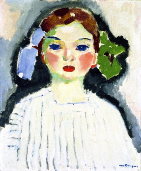 Girl With Ribbons by Kees Van Dongen