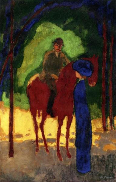 In The Bois De Boulogne by Kees Van Dongen